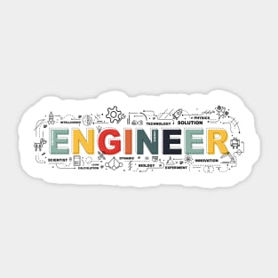 Funny Engineering , Engineering Gift Sticker